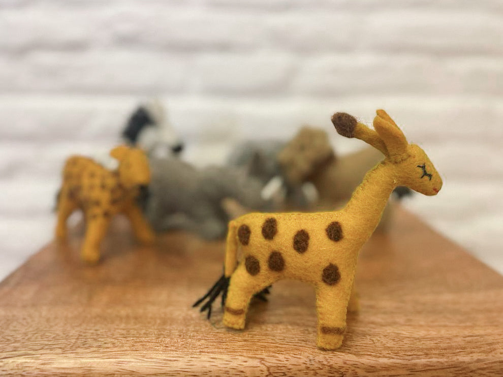 Safari Animals Felted Toy set