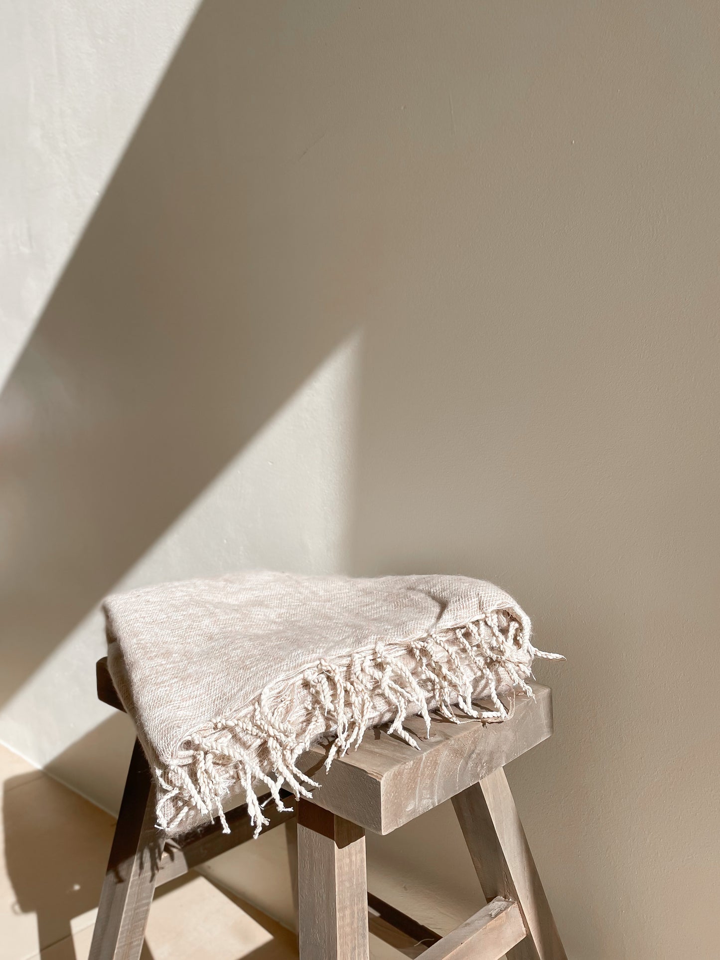 Oatmeal Yak Wool Blanket | Ethically Made in Nepal