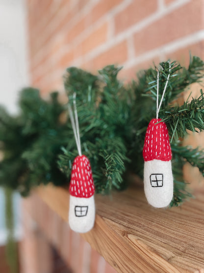 Felted Christmas Cottage