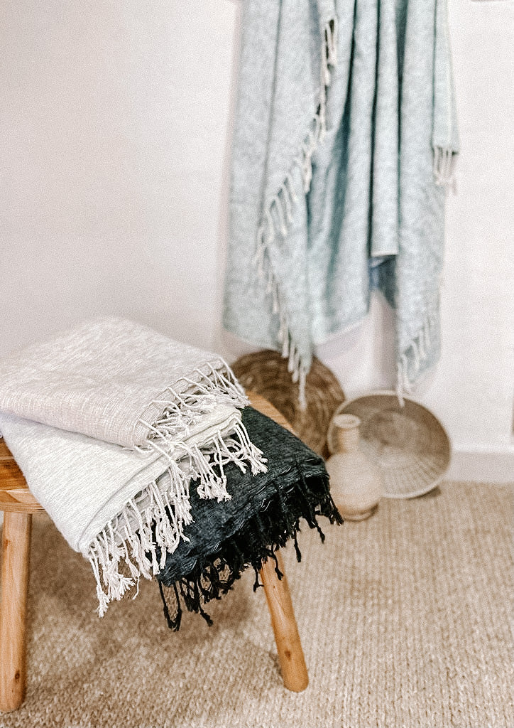 Oatmeal Yak Wool Blanket | Ethically Made in Nepal