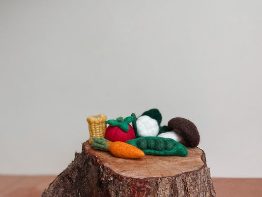 Vegetable Felted Toy Set