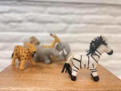 Safari Animals Felted Toy set
