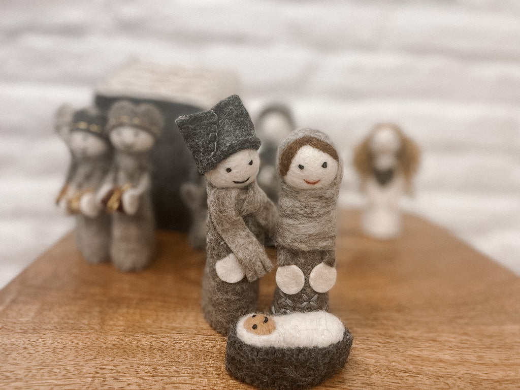 Felted Nativity Scene