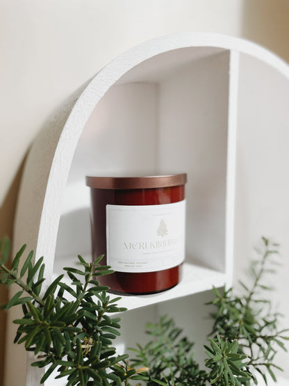 Meri Kirihimete Coconut Wax Candle