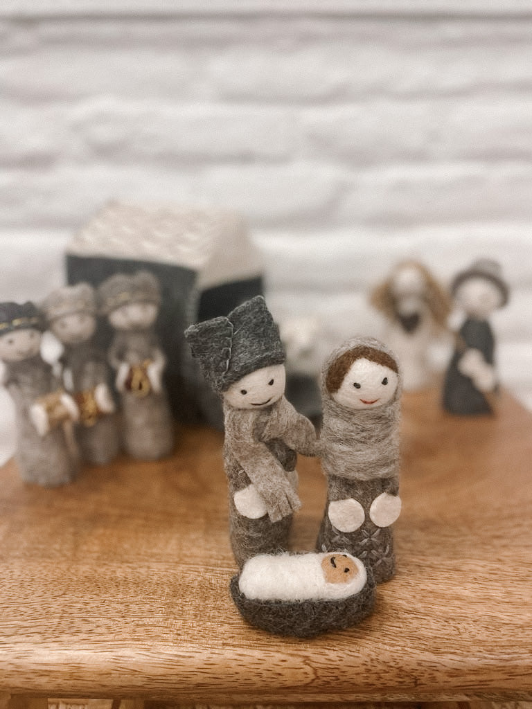 Felted Nativity Scene