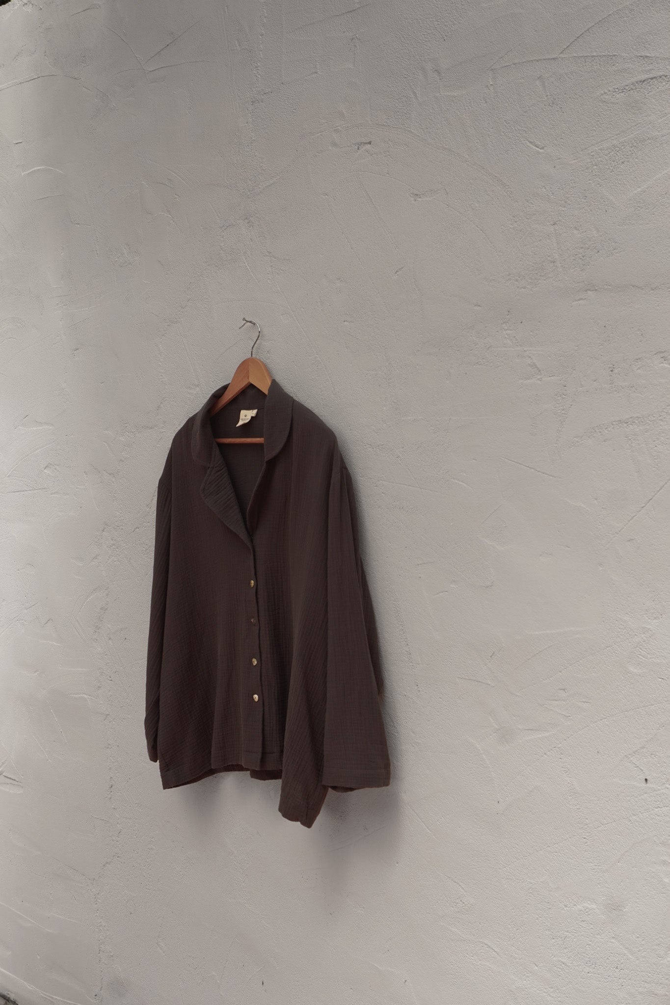 Stevie Muslin Loungewear Button-Up Shirt