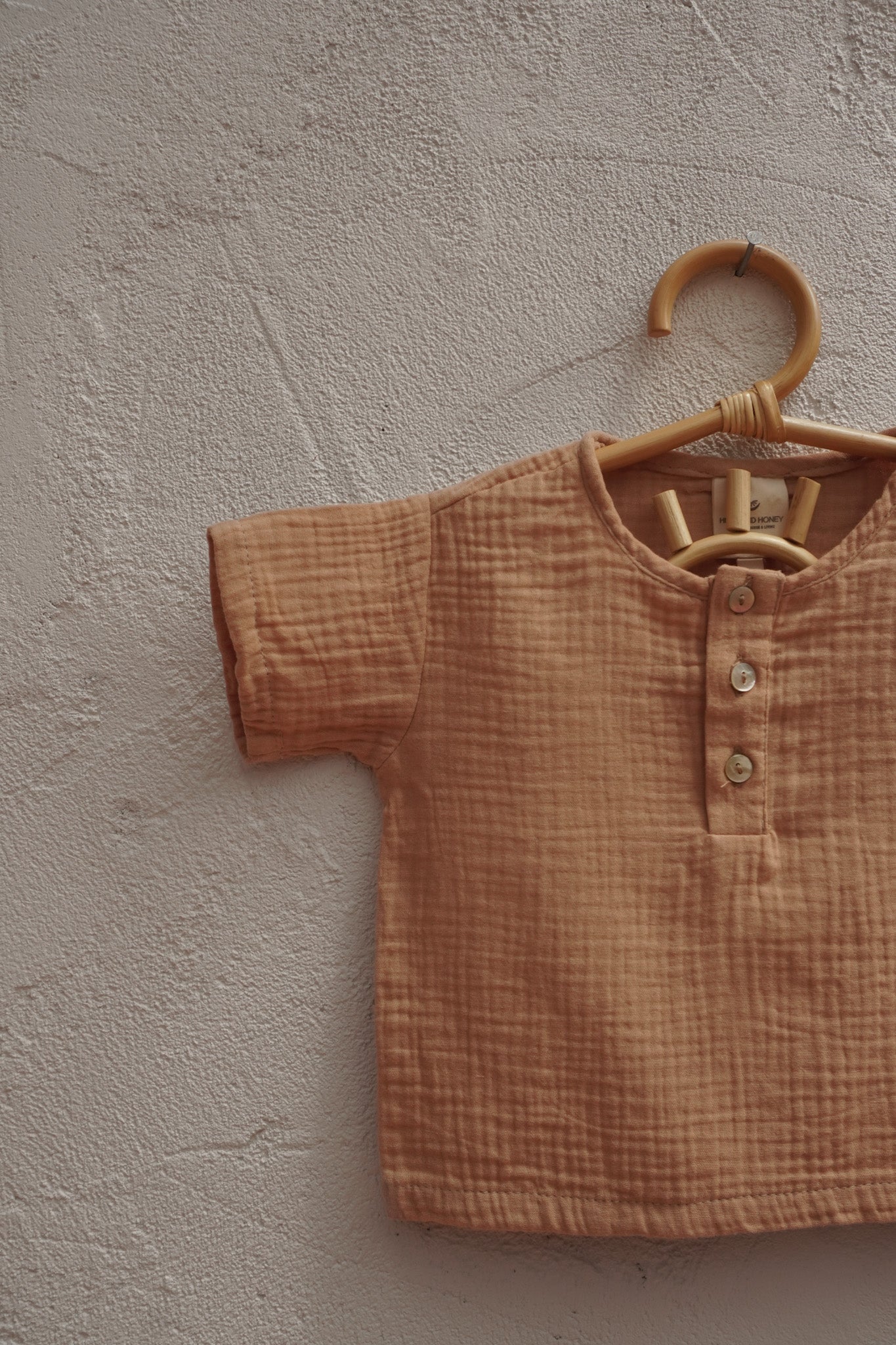 Jay Muslin Button-Up Baby T-Shirt