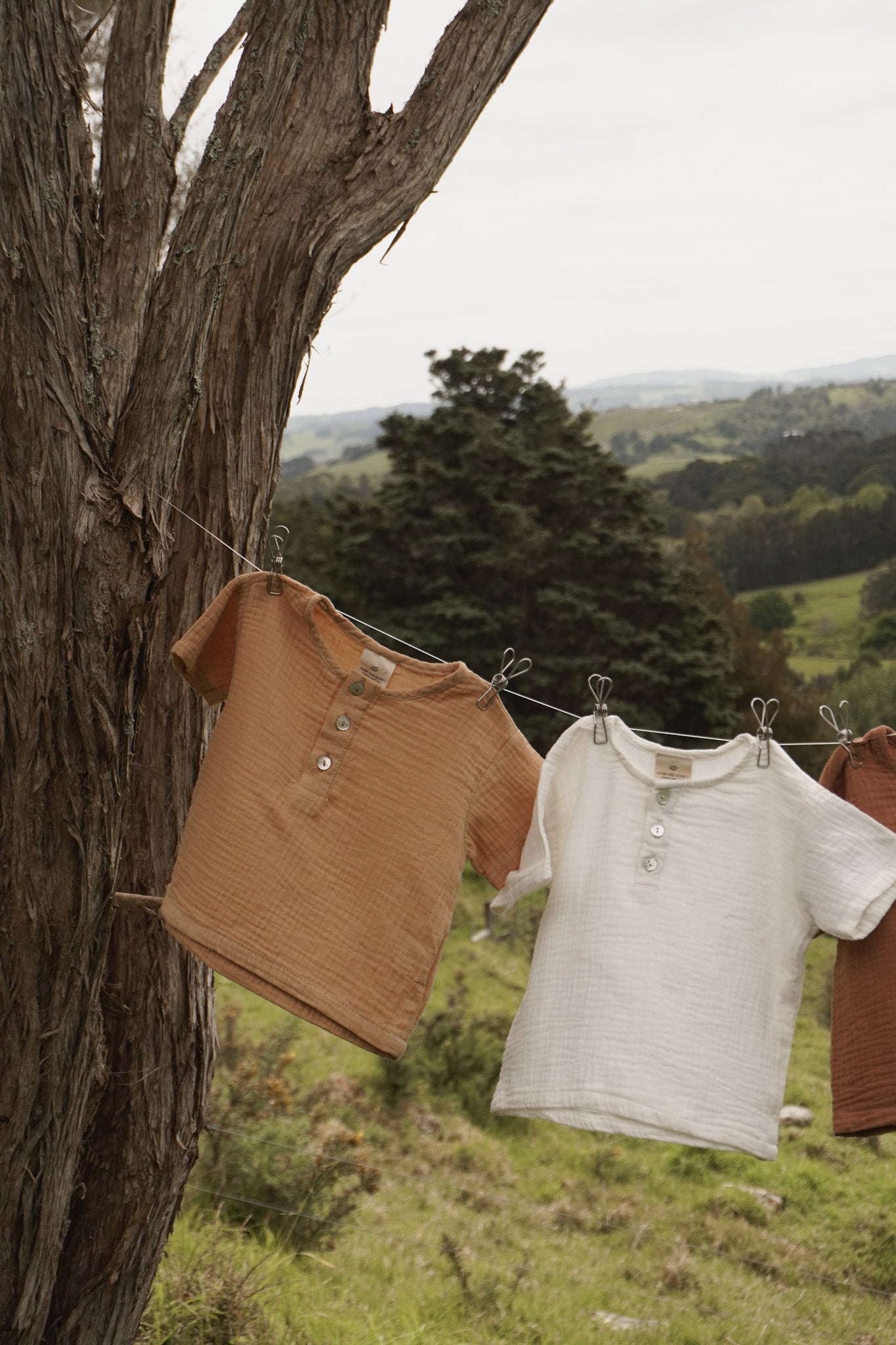 Jay Muslin Button-Up Baby T-Shirt