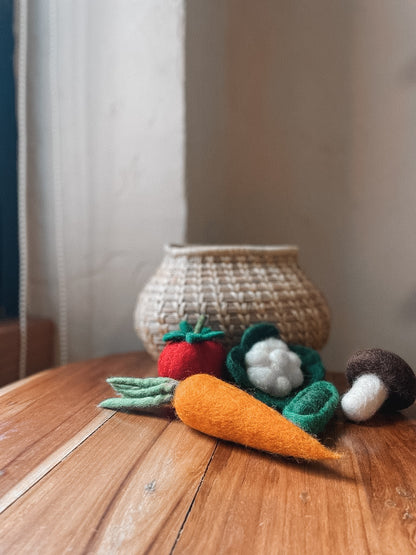 Vegetable Felted Toy Set