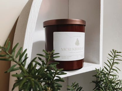 Meri Kirihimete Coconut Wax Candle