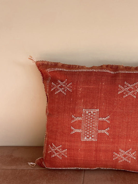Elle Cactus Silk Cushion Cover