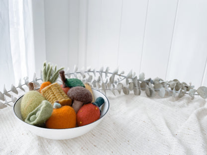 Vegetable Felted Toy Set