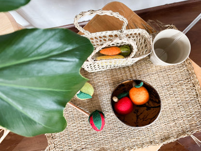 Vegetable Felted Toy Set